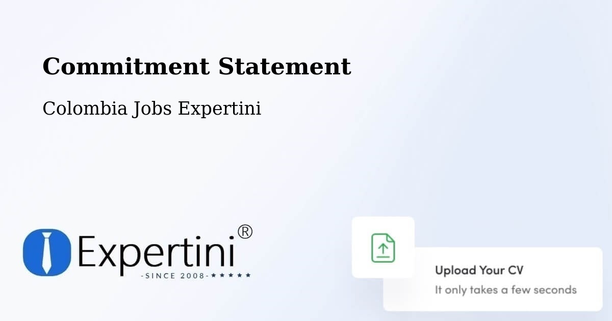 Commitment Statement - Colombia Jobs Expertini