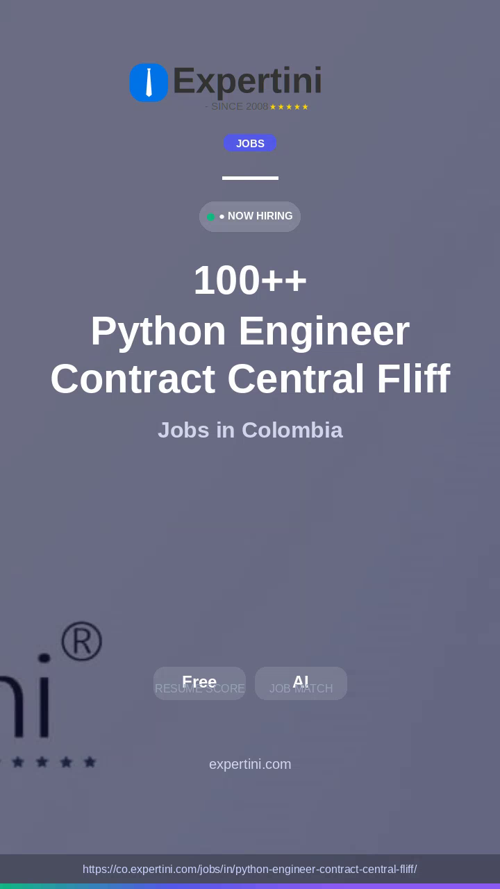 14,623+ Python Engineer Contract Central Fliff Jobs in Colombia — Top Companies Hiring August 2026